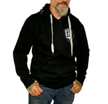 Lade das Bild in den Galerie-Viewer, Kapuzenjacke "Schmerzgalerie Glow"