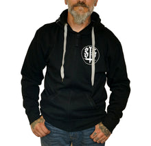 Lade das Bild in den Galerie-Viewer, Kapuzenjacke "Schmerzgalerie Glow"