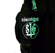 Lade das Bild in den Galerie-Viewer, Kapuzenjacke "Schmerzgalerie Glow"